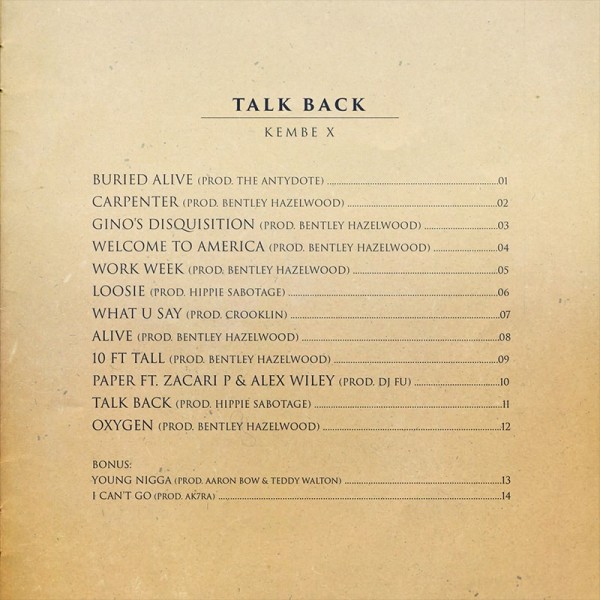 kembeX-talk-back-tracklist