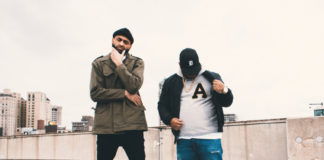 Apollo Brown and Locksmith Litmus video screen shot of them on a rooftop